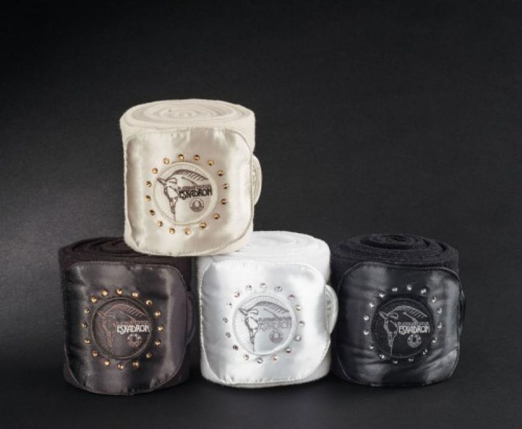 Eskadron Platinum Bandagen " FLEECE Crystel " Größe - Pony Farbe - schwarz