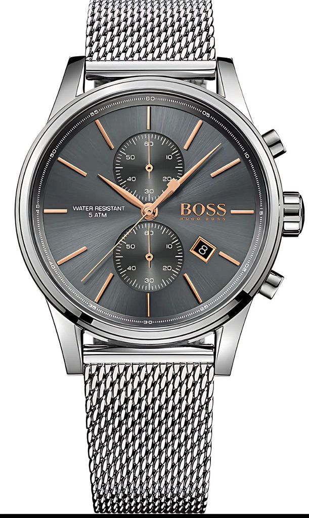 Hugo Boss orologio cronografo al quarzo con bracciale in Immagine del prodotto 