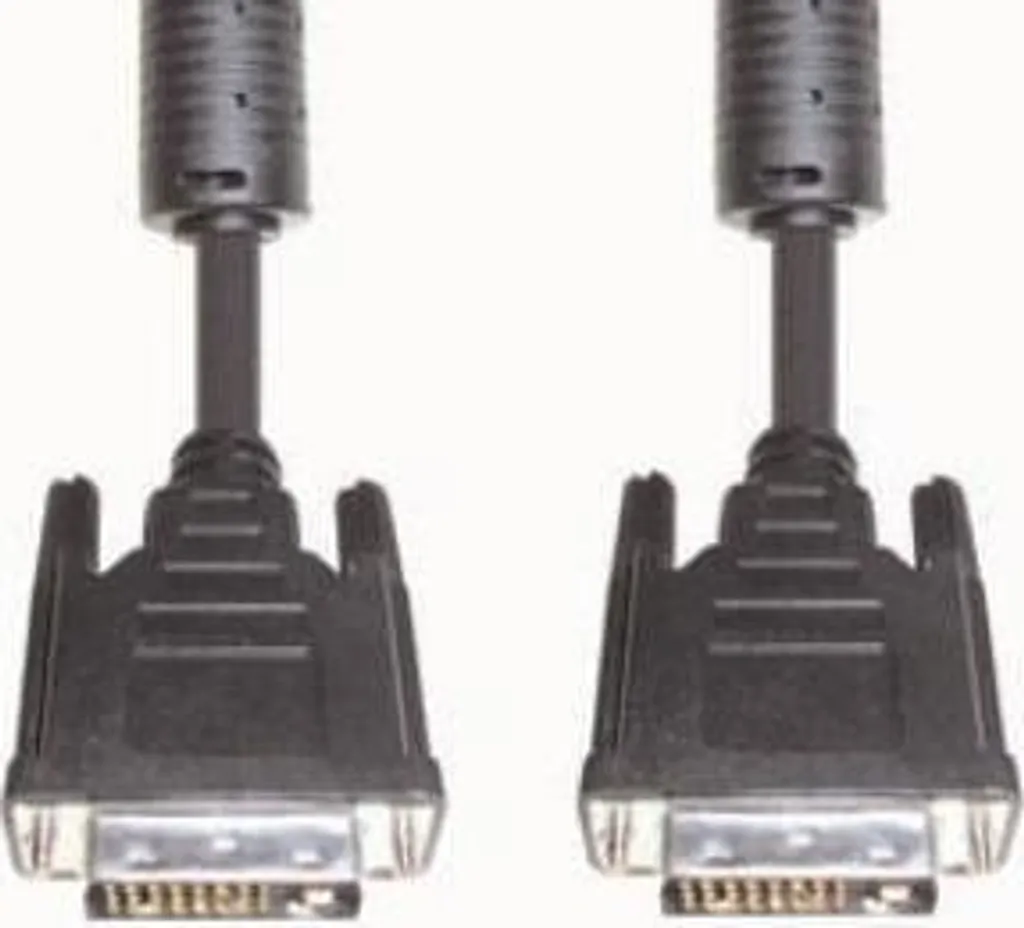 Câble DVI 2m Noir DVI-D Single Link e+p - Liaison Vidéo Haute Densité - 2