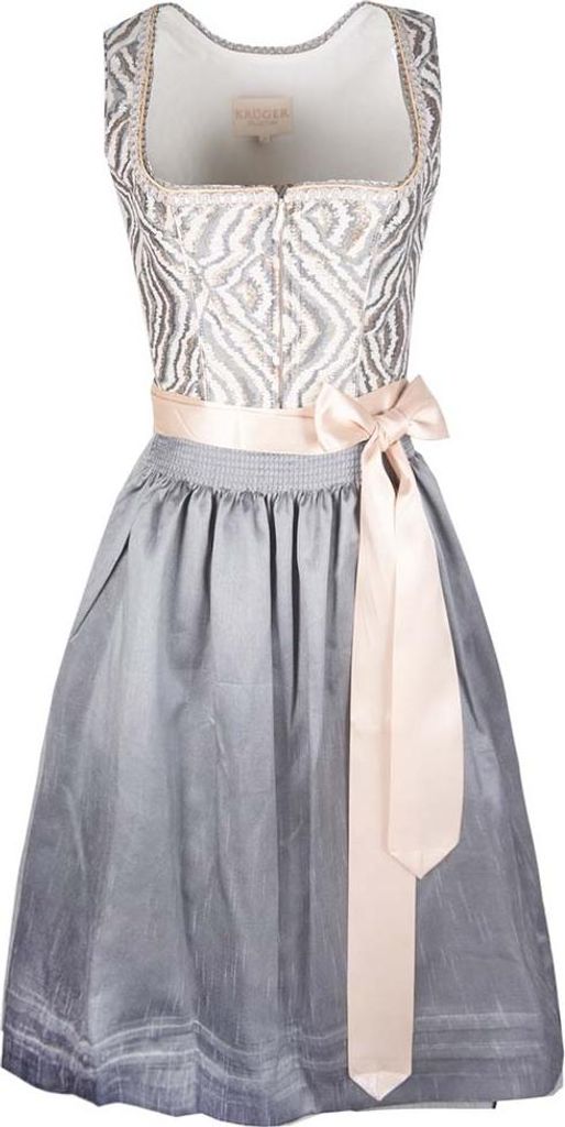 Dirndl Cia 70cm Länge hellgrau 34 Produktbild 