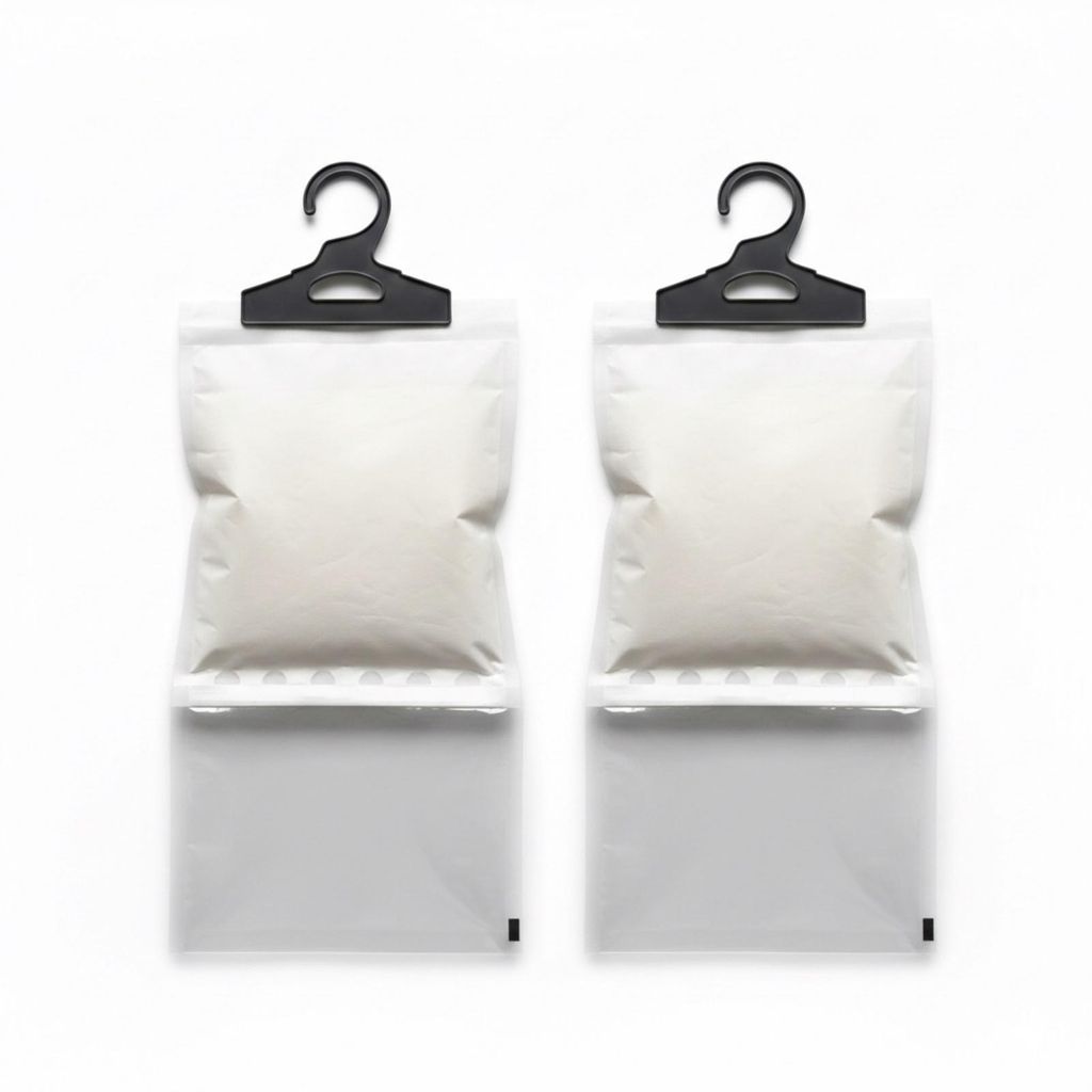 2er Set Luftentfeuchter zum Aufhängen 180g Granulat mit Produktbild 
