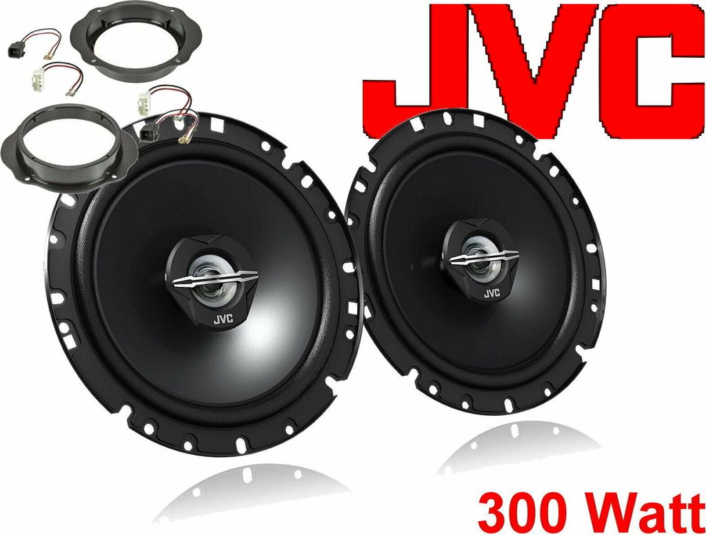 JVC 300 Watt passend für Ford Kuga ab 2008 Lautsprecher Set Tür vorn + Stecker