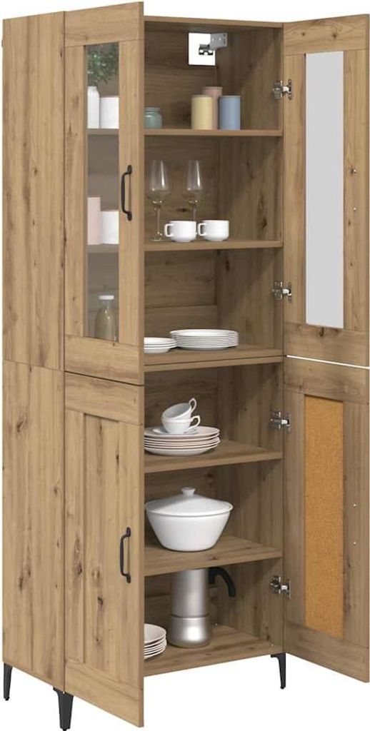 Stabli Highboard Artisan-Eiche 69,5 x 34 x 180cm Holzwerkstoff - DE402089 - Kommoden