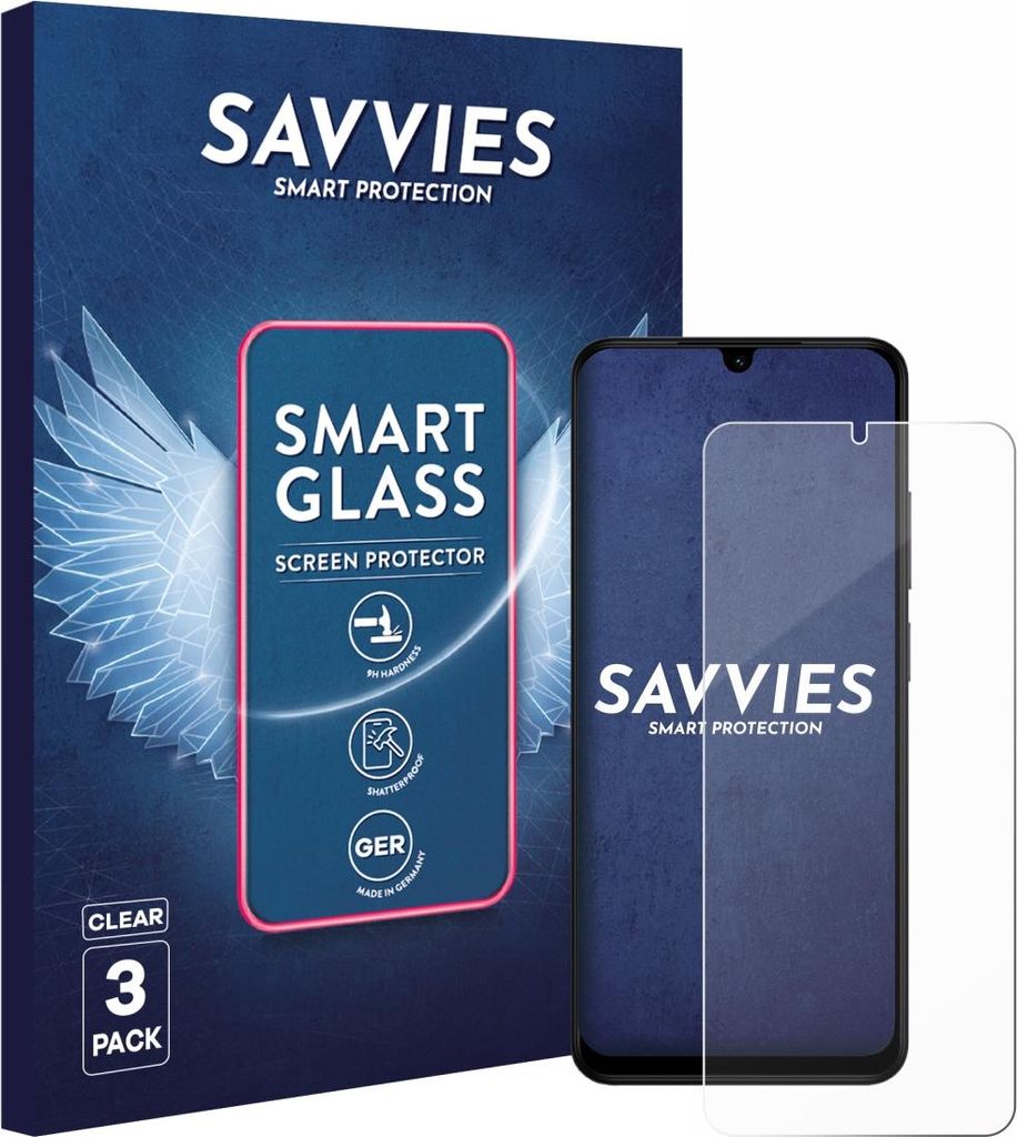 3x Savvies Schutzglas Folie für Xiaomi Redmi A5 9H Panzer Schutzfolie Glas Displayschutz klar transparent