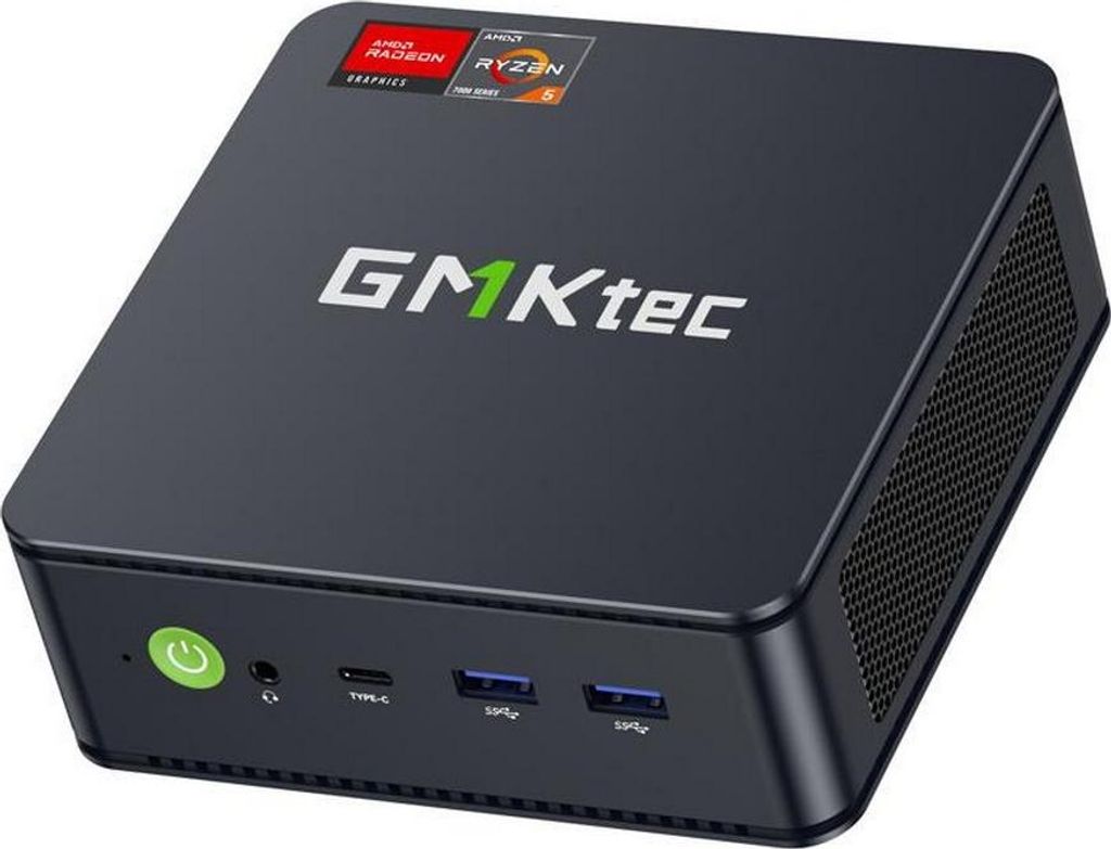 GMKTec M6 Ultra Mini-PC, AMD Ryzen 5 7640HS, 16 GB RAM, 512 GB SSD, Win 11 Pro - Komplettsystem - 16 GB