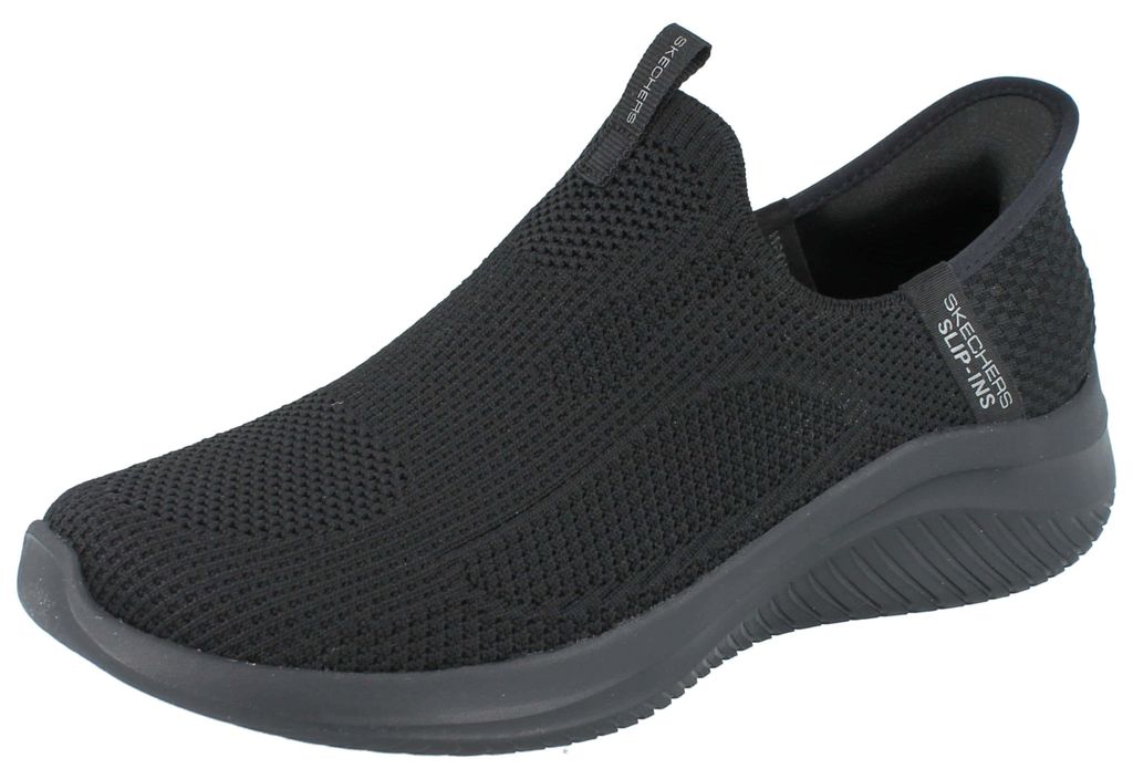 SKECHERS Slip-ins Easy Win Damen Slipper schwarz Textil Produktbild 