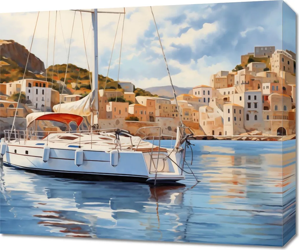 Tableau pour Salon Dériver sur l'eau 60 x 50 - Ambiance de Détente