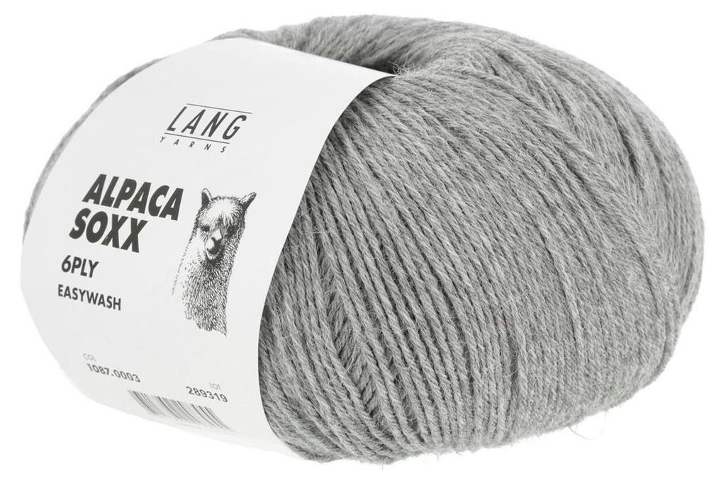 Lang Yarns - Alpaca Soxx 6-fach/6-PLY 0003 hellgrau melange Produktbild 