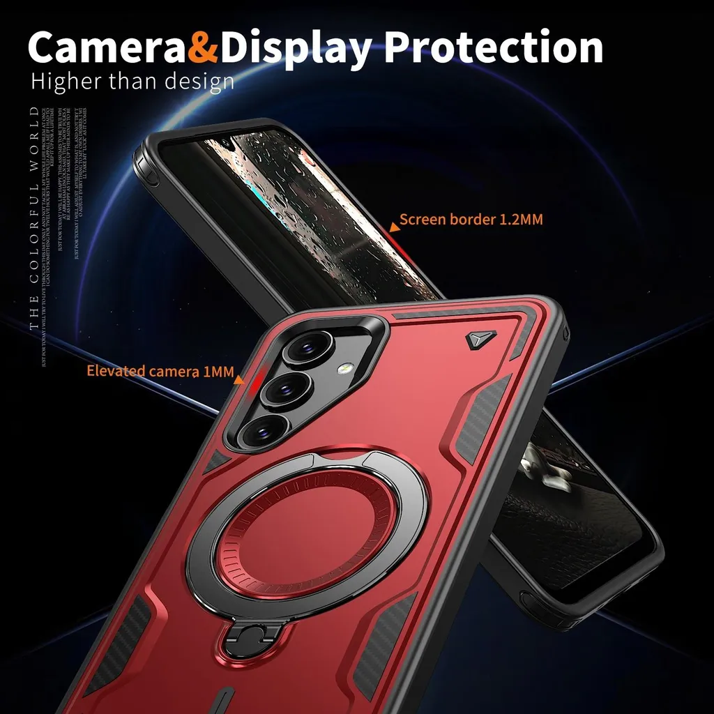 Custodia MagSafe Samsung Galaxy A16 Phonesta MagLock Armor Rosso Antiurto - 6