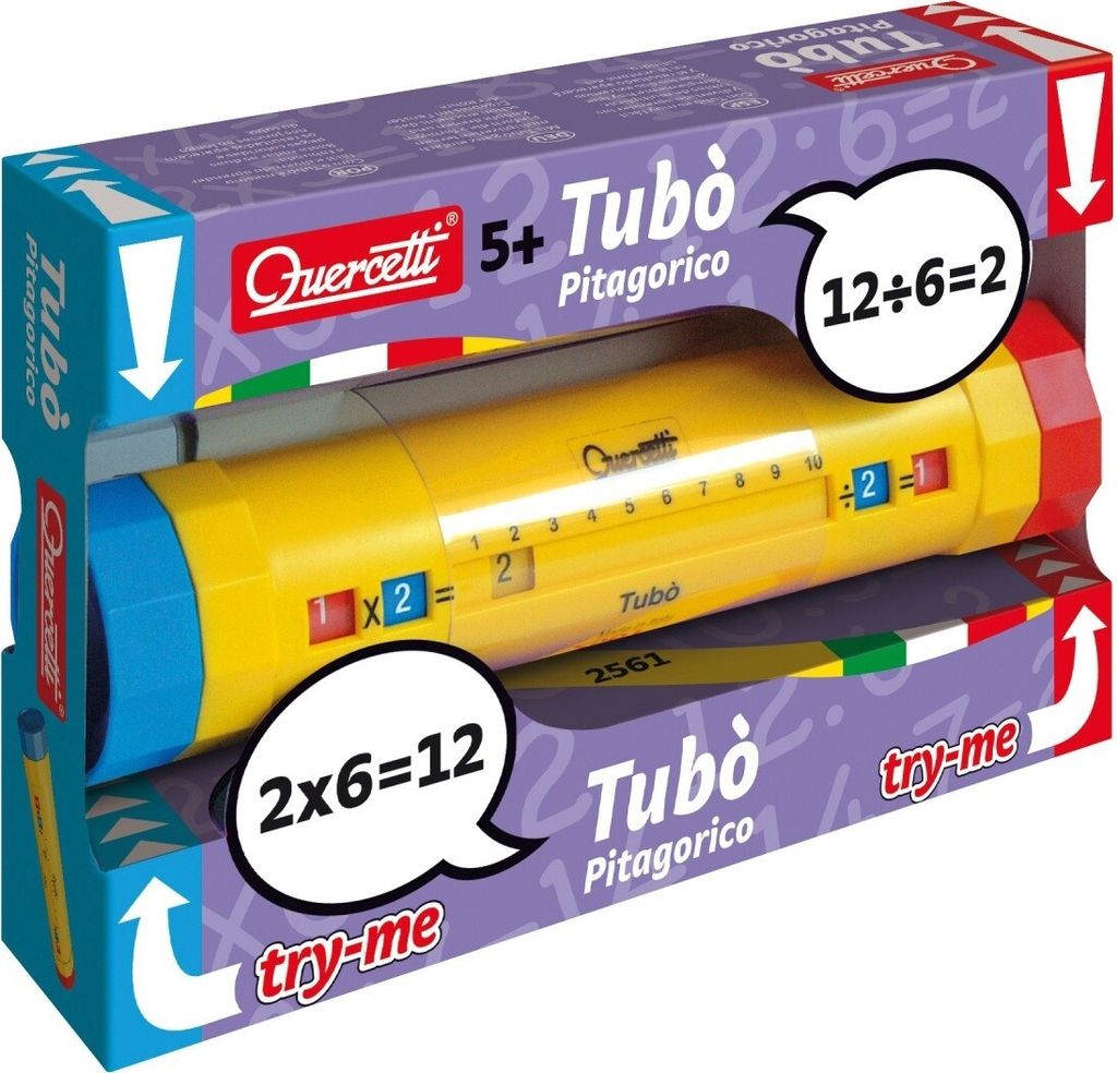 Quercetti Berechnungsspiel Tabellenrohr Golden  Kinder Produktbild 
