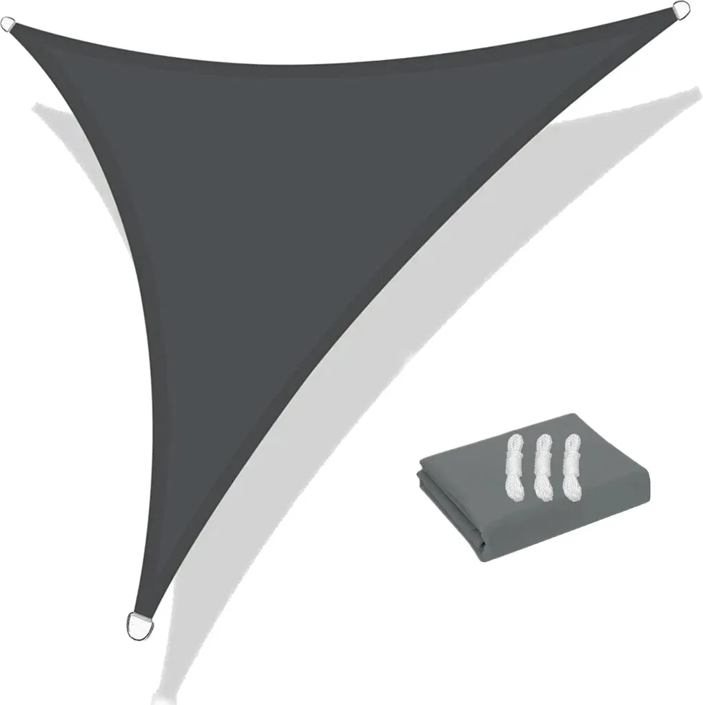 Vela Parasole 360cm Grigio Scuro Impermeabile Acrilico - Miglior Set