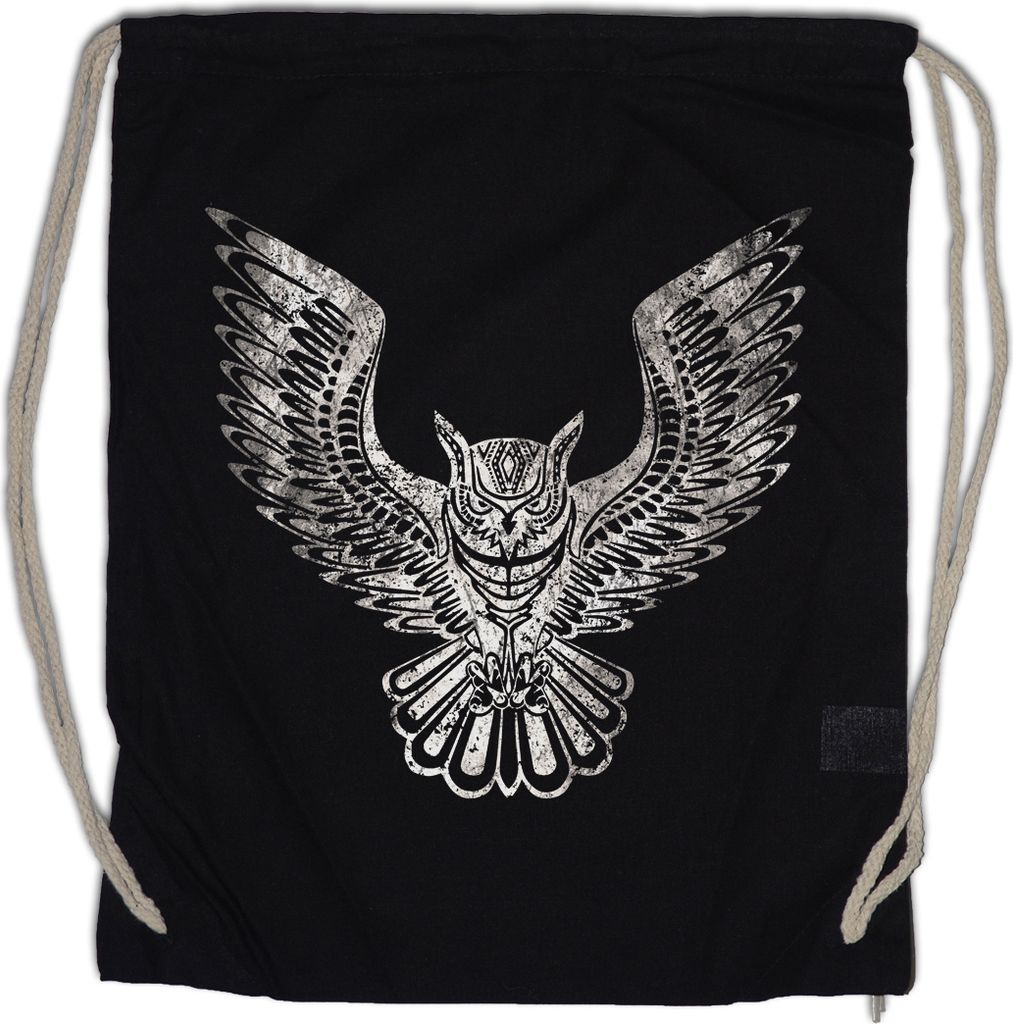 Urban Backwoods Owl II, Turnbeutel, Farbe: Schwarz
