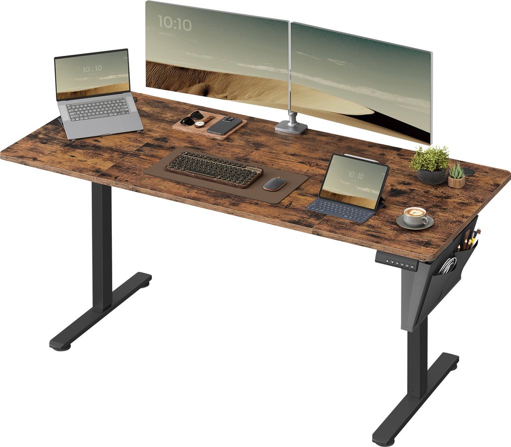 SONGMICS Höhenverstellbarer Schreibtisch elektrisch 160cm 4 Produktbild 1