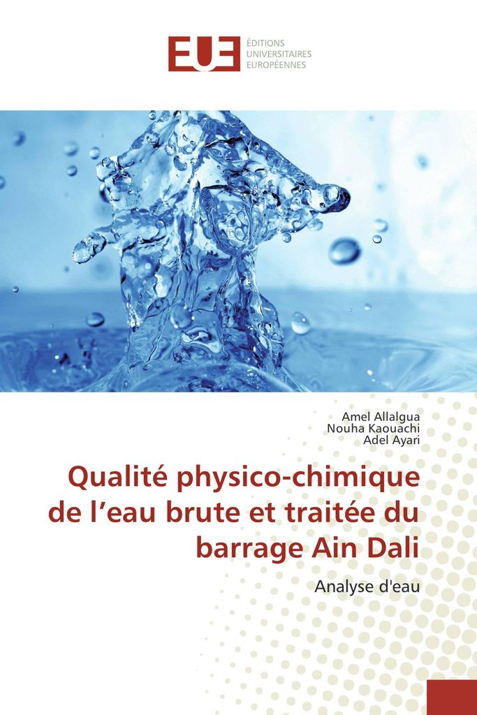 Qualité physico-chimique de l'eau brute et traitée du barrage Ain Dali