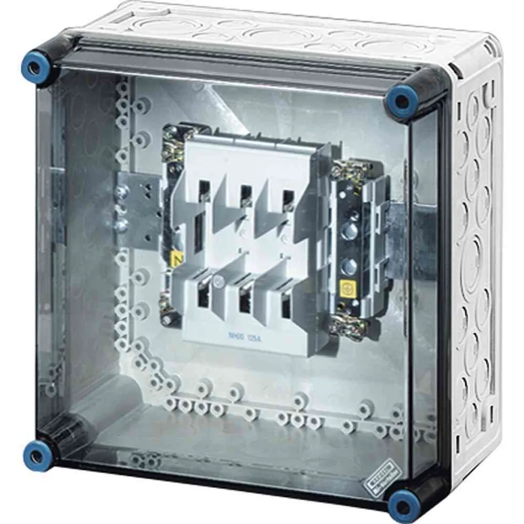 Boîtier à fusibles 125A pour installations industrielles IP65 NH00