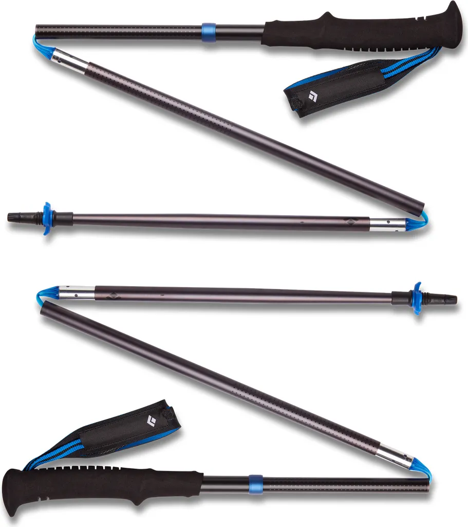 Bâtons de trail Black Diamond Distance Z 110 cm en aluminium noir