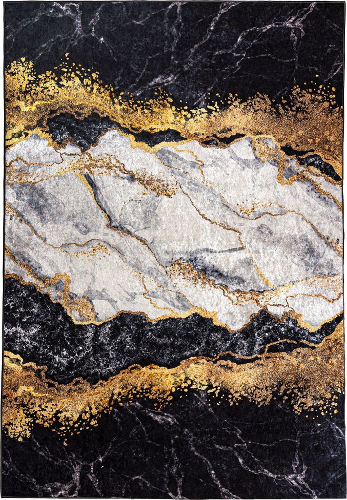 Grau Teppich Mazovia - Glamour, Marmor - Teppich für Wohnzimmer, Schlafzimmer, Büro - Maschinenwaschbar - 200x300 cm