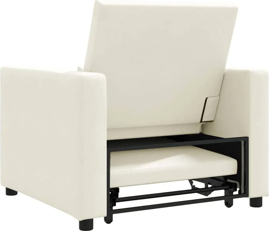 Canapé-lit d'appoint compact 90 cm en velours pour optimiser l'espace - 7