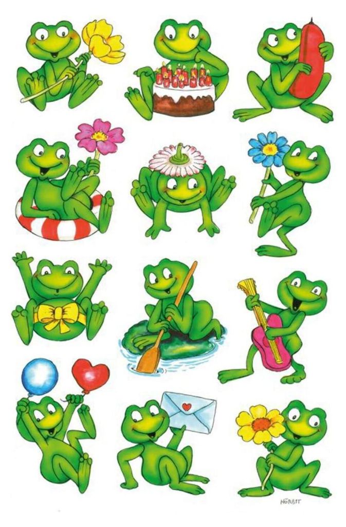Herma DECOR stickers frogs 3 sheets Produktbild 