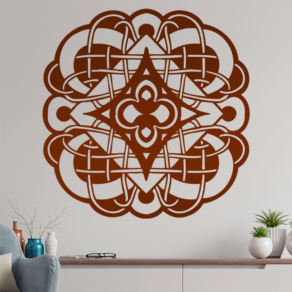 keltische Knoten Wandtattoo in 6 Größen - Wandaufkleber Wall Sticker - Dekoration, Küche, Wohnzimmer, Schlafzimmer, Badezimmer