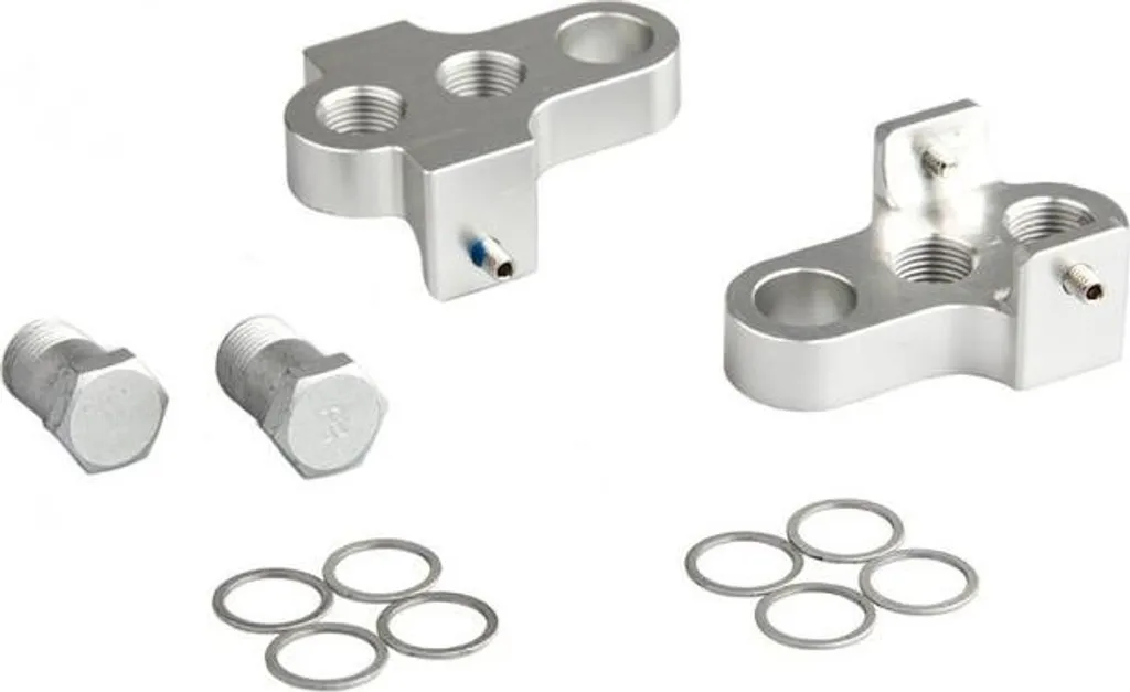 Adaptateur inverseur de manivelle Mirage en aluminium argenté robuste