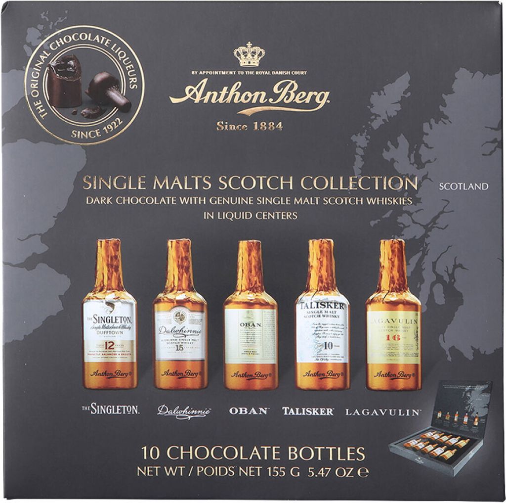 Anthon Berg Single Malts Scotch wypełniona whisky Zdjęcie produktu 