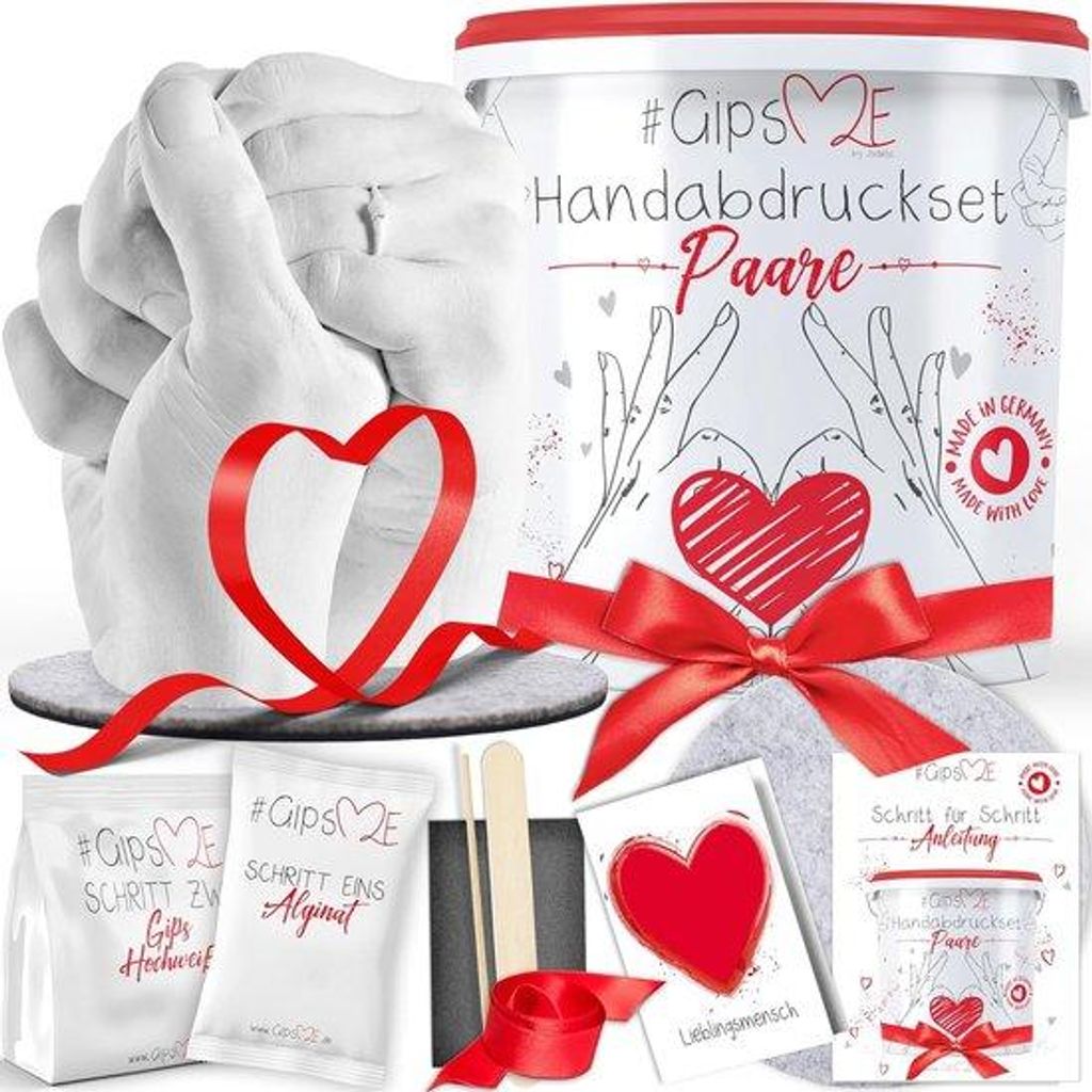 3D-Händedruckset für Paare, hochwertige Gießkit mit Alginat-Formmasse, Geschenk für ihn und sie, Geschenke für Partner, Geschenke für Paare, ...