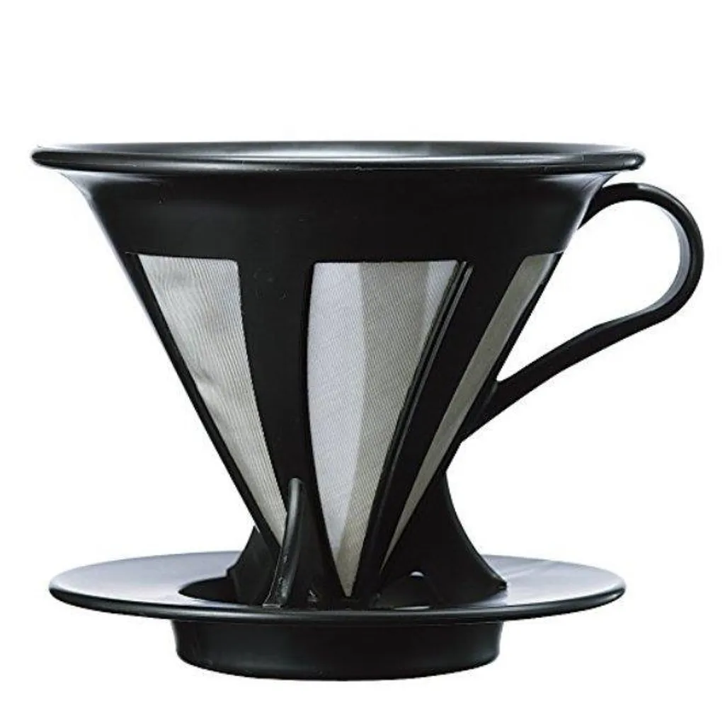Cafetière Manuelle Cafeor 02 Noir : Filtre Permanent en Acier Inox