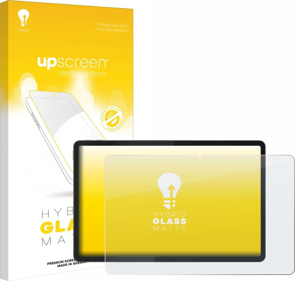 upscreen Entspiegelungs Schutzglas für Lenovo Idea Tab Plus 12.1" Schutzfolie Panzer Folie Glas Display Schutz matt