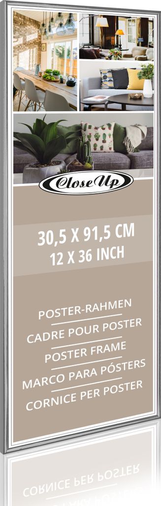 Posterrahmen 30,5 x 91,5 cm silber Produktbild 