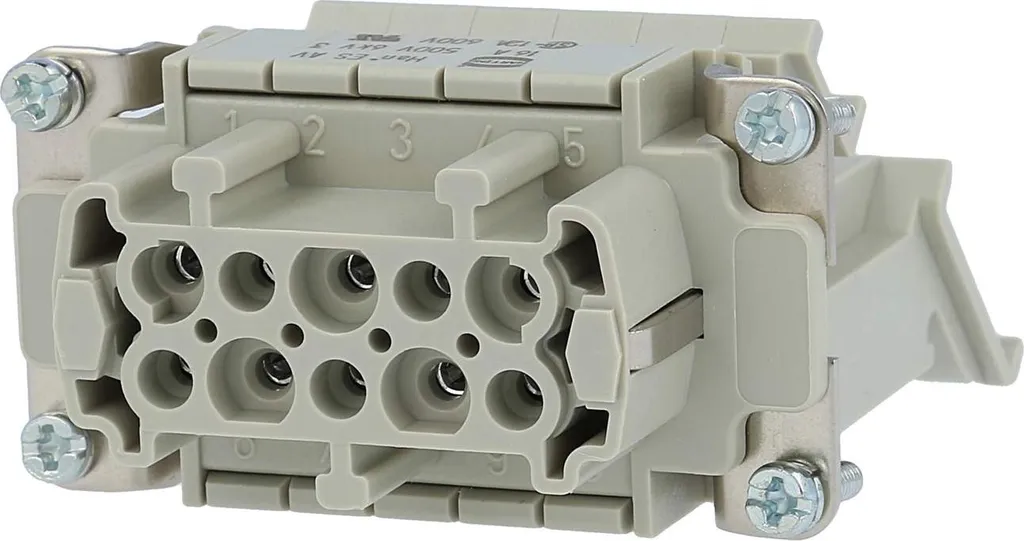 Insert femelle 10 broches robuste HAN 10 ES-AV-F-LINKS 16A