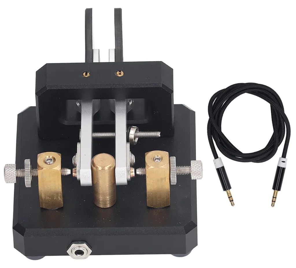 Clé morse double palette anti-fatigue avec générateur CW de précision