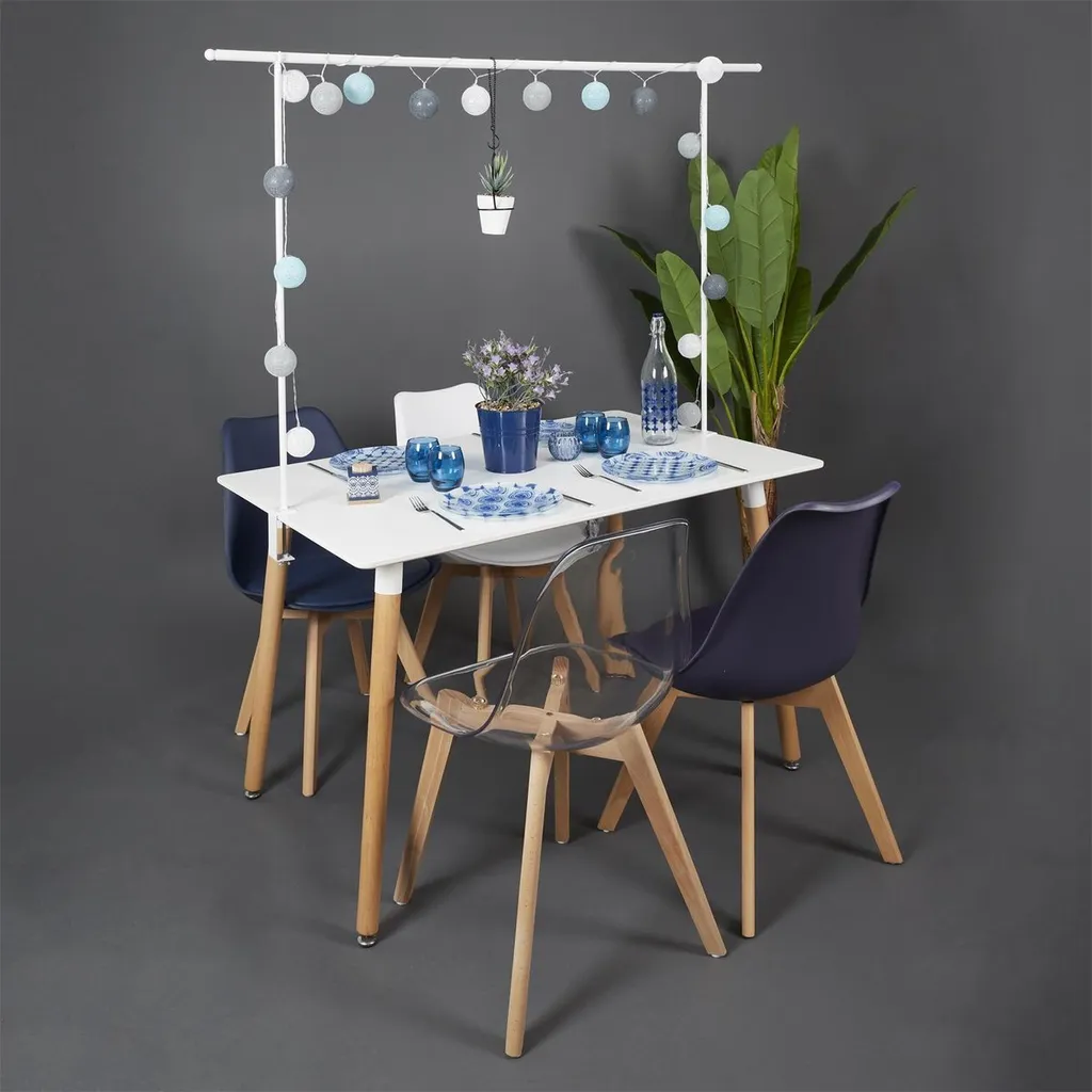 Barre de décoration de table extensible en métal 250cm tout usage - 4