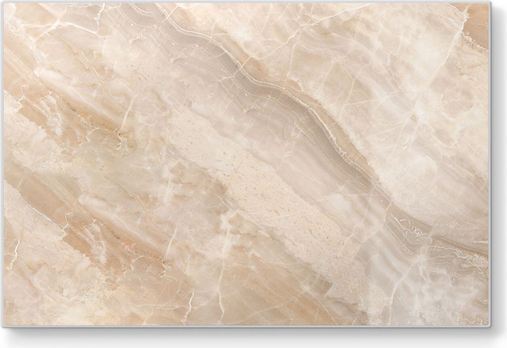 DEQORI Schneidebrett Glas 30x20 cm 'Helle Marmorfläche' Produktbild 