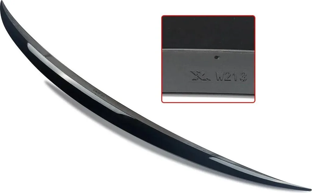 Spoiler per bagagliaio, superficie nera lucida, facile installazione, nero lucido