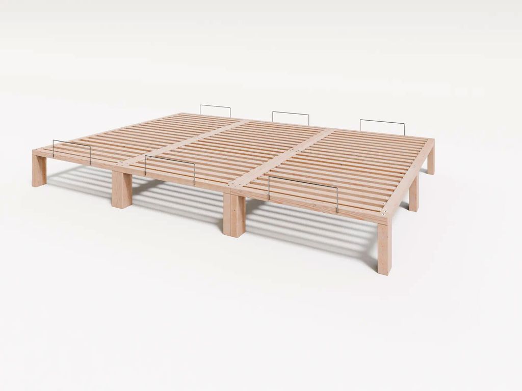 Gigapur G56 XXL Massivholzbett 270x200 cm Kiefer Modul-Bett Produktbild 