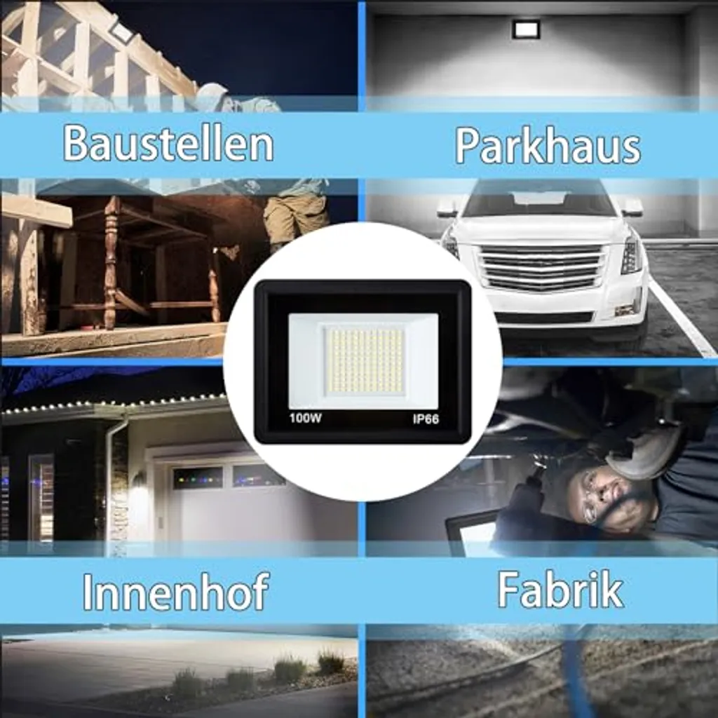 Solution Éclairage Extérieur Puissant : Projecteur LED 7000LM IP66