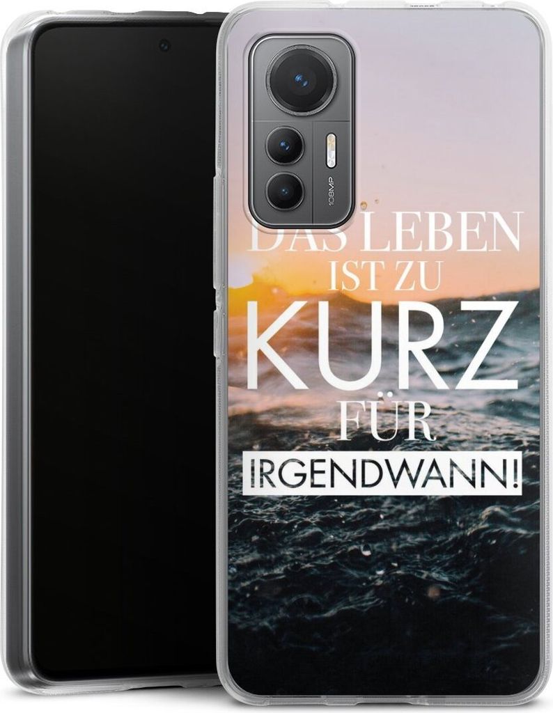 DeinDesign Handyhülle für Xiaomi 12 Lite 5G Silikon Hülle Case Smartphone Schutzhülle Meer Statement Spruch