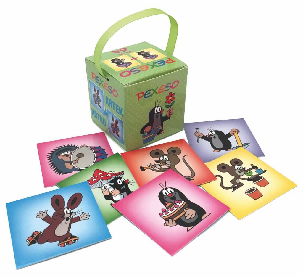Das Pexeso-Paarspiel „The Mole In A Box“.