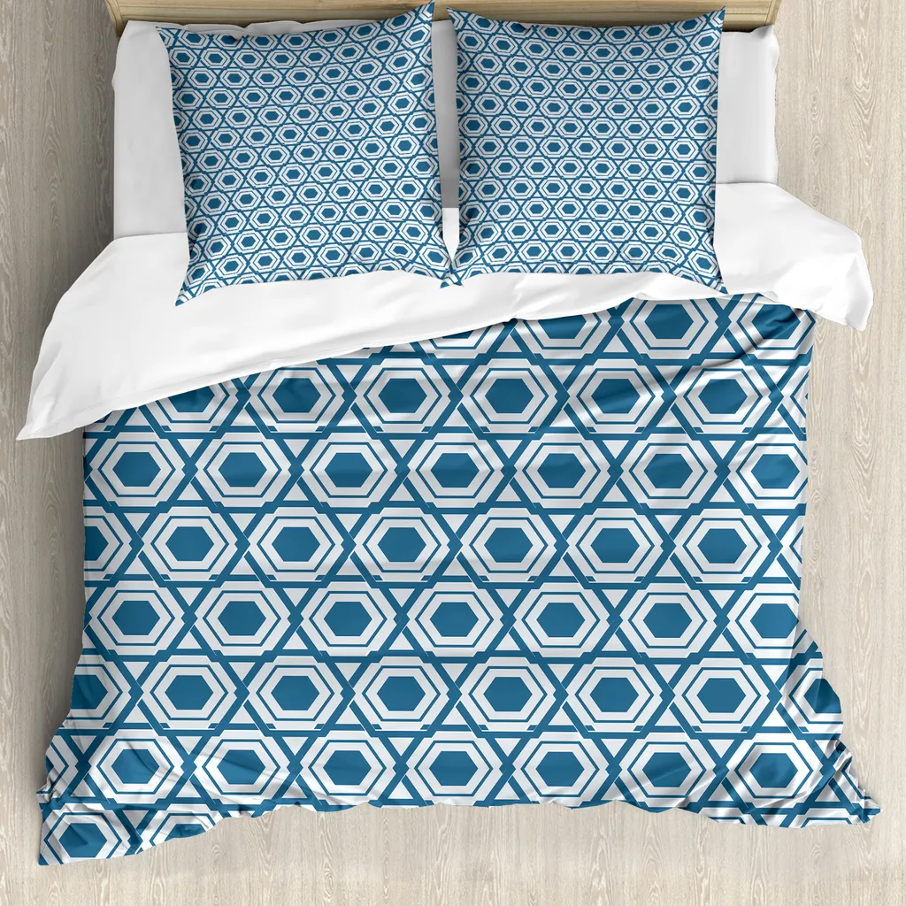 Copripiumino ABAKUHAUS Vintage Fiori Blu 155x220 | Offerta Esclusiva