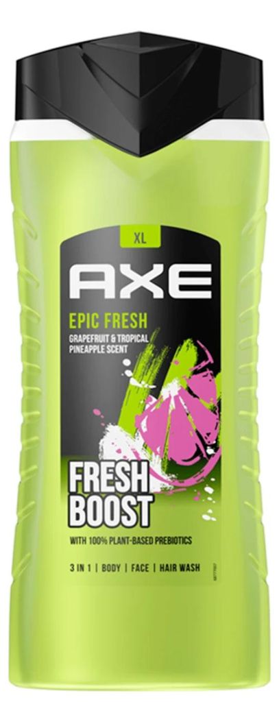 Gel douche Axe - 400 ml - Epic Fresh Fresh Boost 3 en 1 Image du produit 