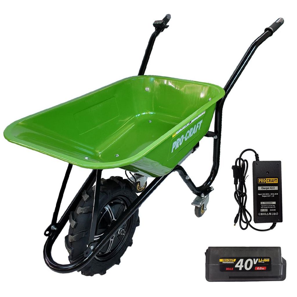 Procraft PWB150 Batterierad 80l 40V 6Ah Produktbild 