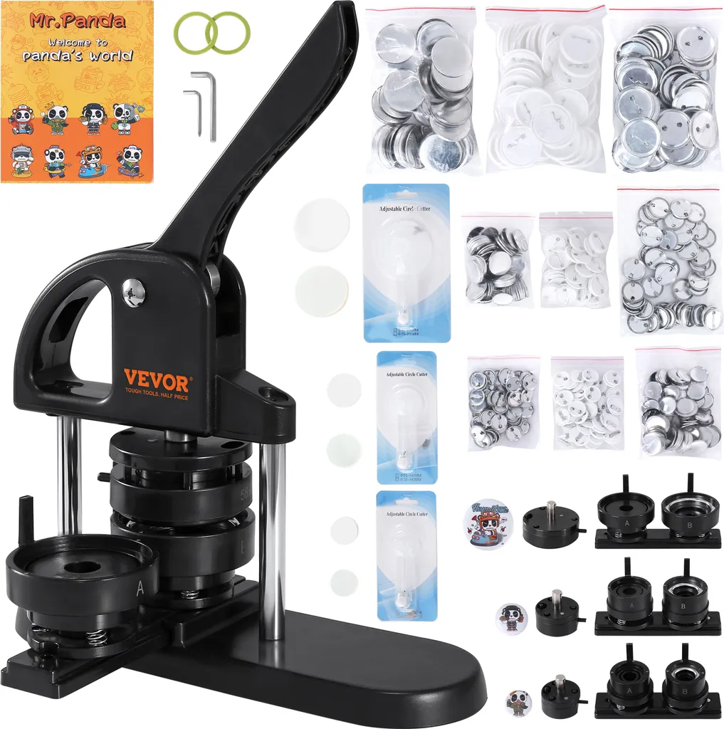 Machine de Presse pour Badges Événementiels et Loisirs Créatifs 25-58mm