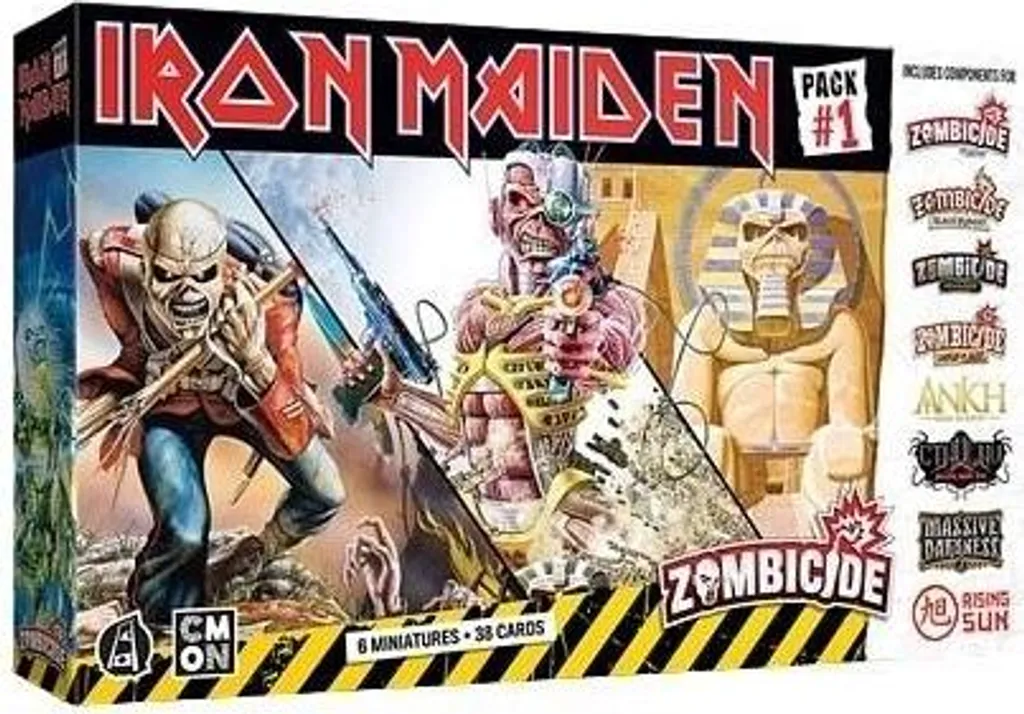 Pack Iron Maiden Set 1 Figurines Détaillées et Cartes de Jeu Multilingues