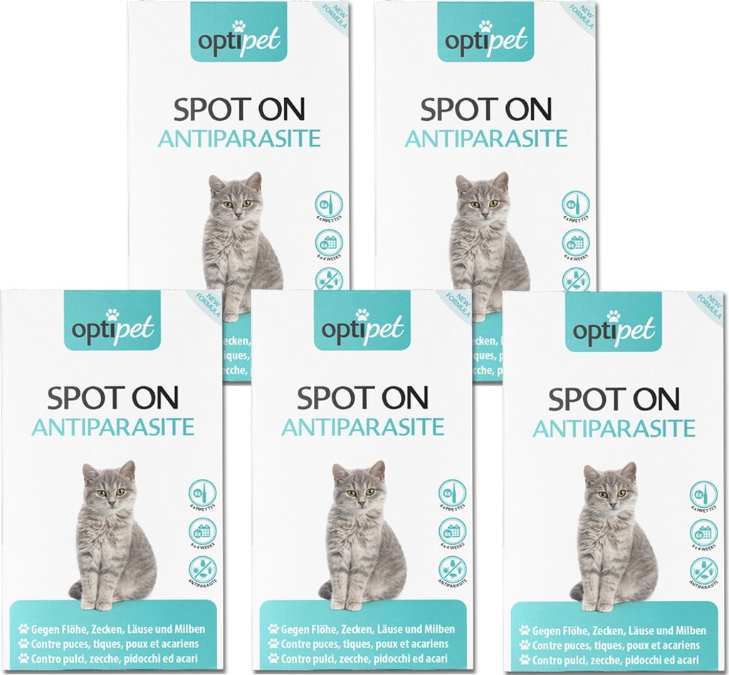 OptiPet Spot On für Katzen 30x1ml gegen Milben, Zecken, Produktbild 