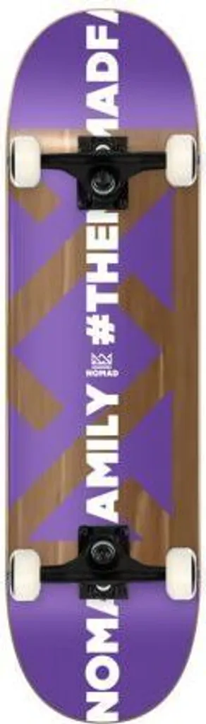 Planche de Skateboard Complète Nomad Wood Hashtag 8.0" Violette