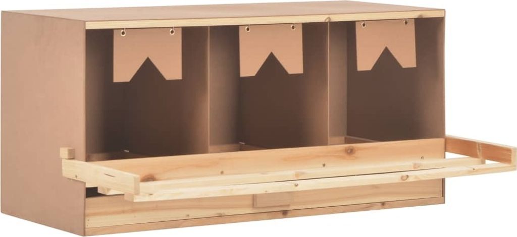 Hniezdo pre sliepky 3 priehradky 96x40x45 cm borovicové Obrázok produktu 