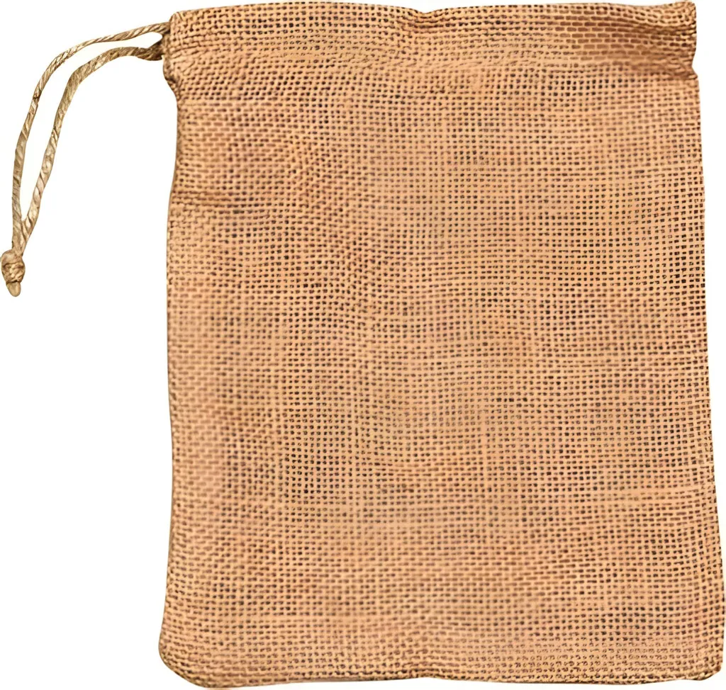 Sac de rangement en jute pour mariage et décoration de table 20x15cm