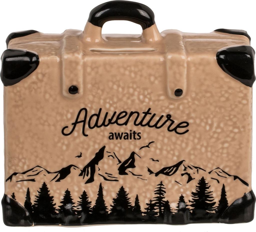 Spardose Travel Koffer 14,8x6x13cm