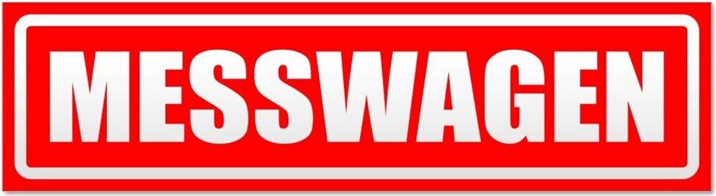 Kiwistar Messwagen invertiert Magnetschild Schild magnetisch - 60cm Rot - Magnetfolie für Auto PKW Kfz